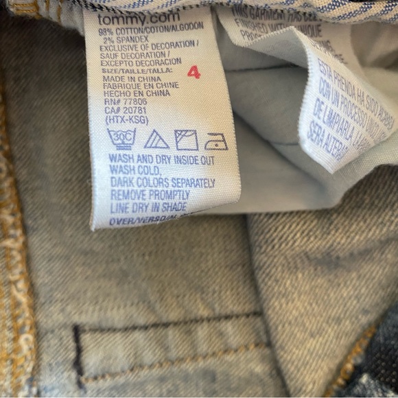 Tommy Hilfiger women’s calf roll up capri jeans size 4 - Picture 8 of 8